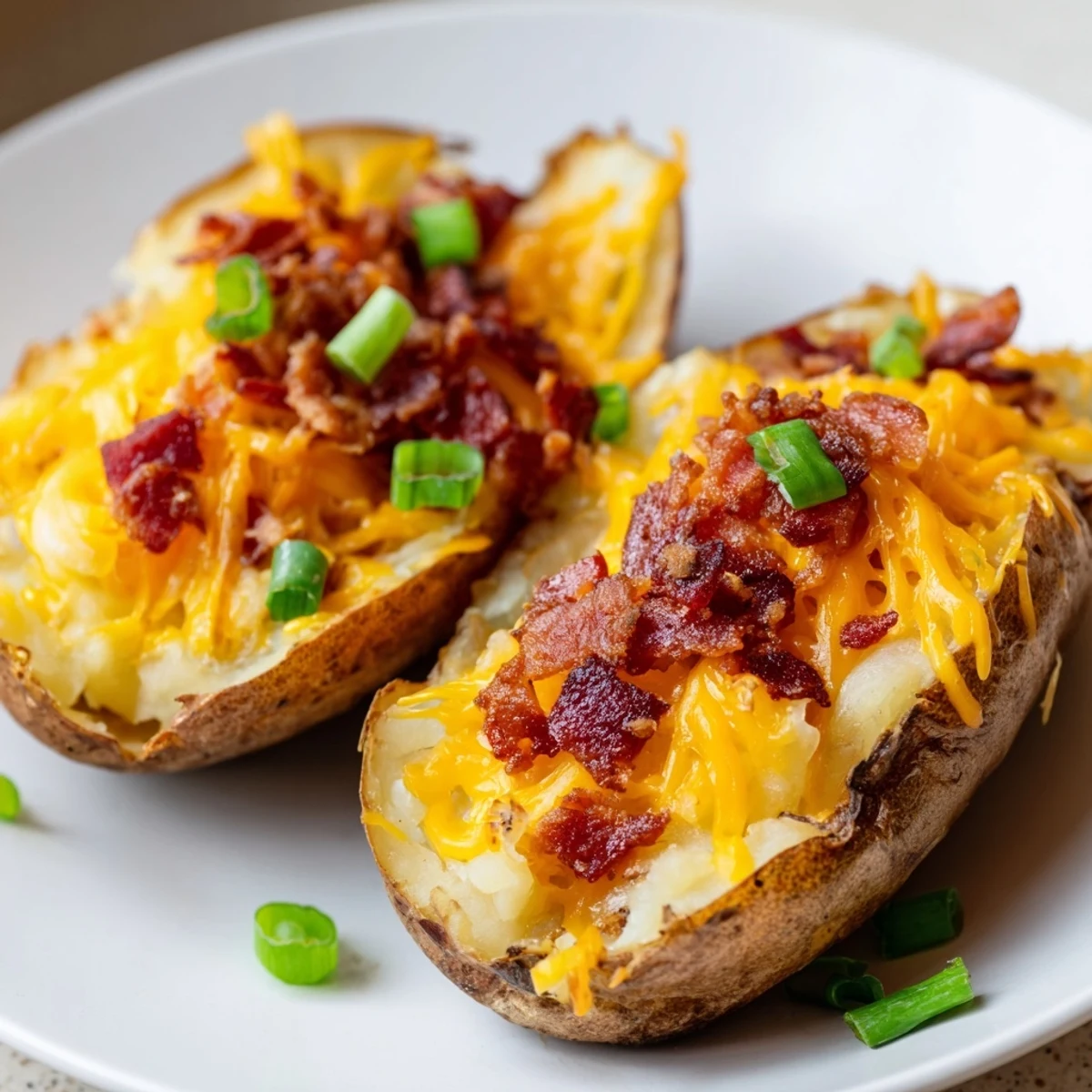 Crispy Potato Halves Bacon