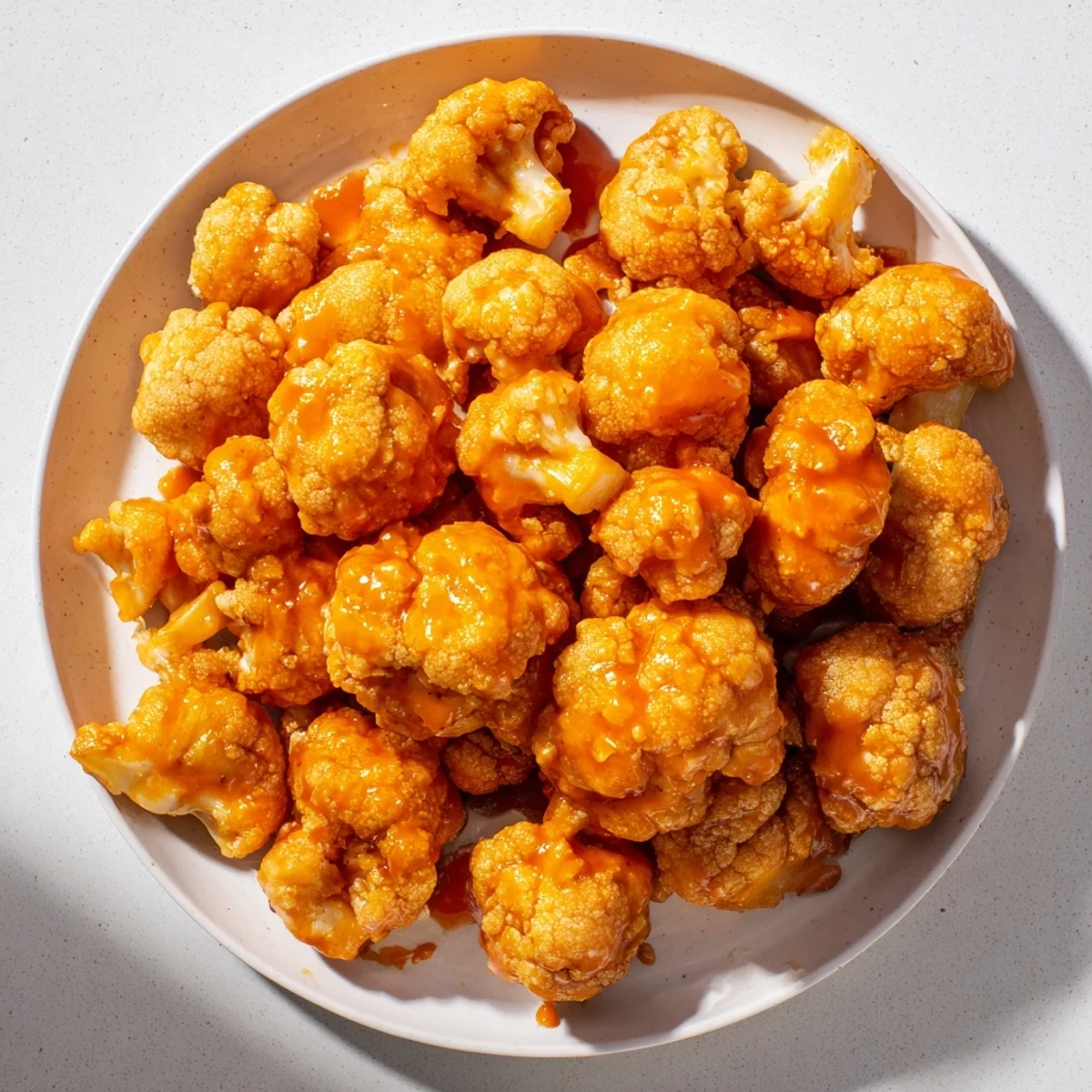 Crispy Spicy Buffalo Cauliflower