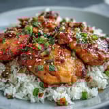 Honey Garlic Chicken Rice