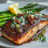 Garlic Butter Salmon Asparagus