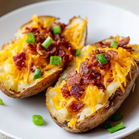 Crispy Potato Halves Bacon