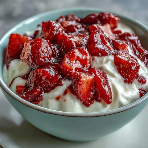 Strawberry Compote Greek Yogurt