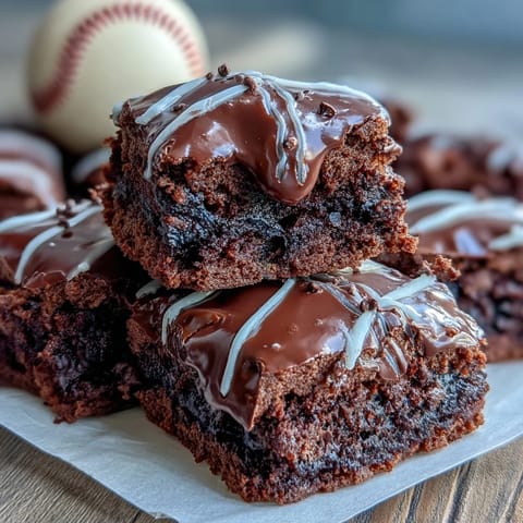 Baseball Themed Brownie Bites