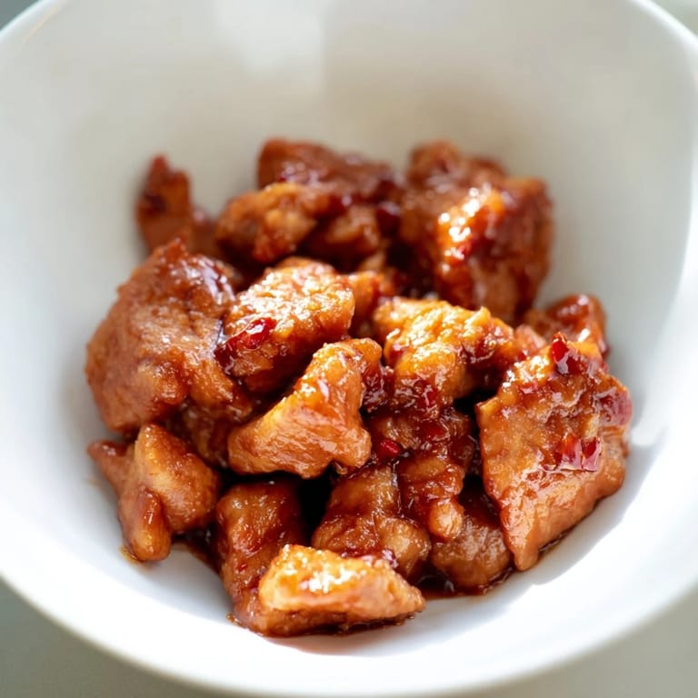 Bright green broccoli and tender chicken glazed in sweet chili sauce rest on steamed rice, ready for a satisfying weeknight dinner.