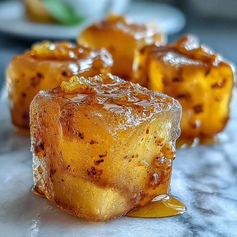 Frozen wellness cubes feature vibrant orange turmeric and fresh ginger, perfect for adding to morning smoothies.