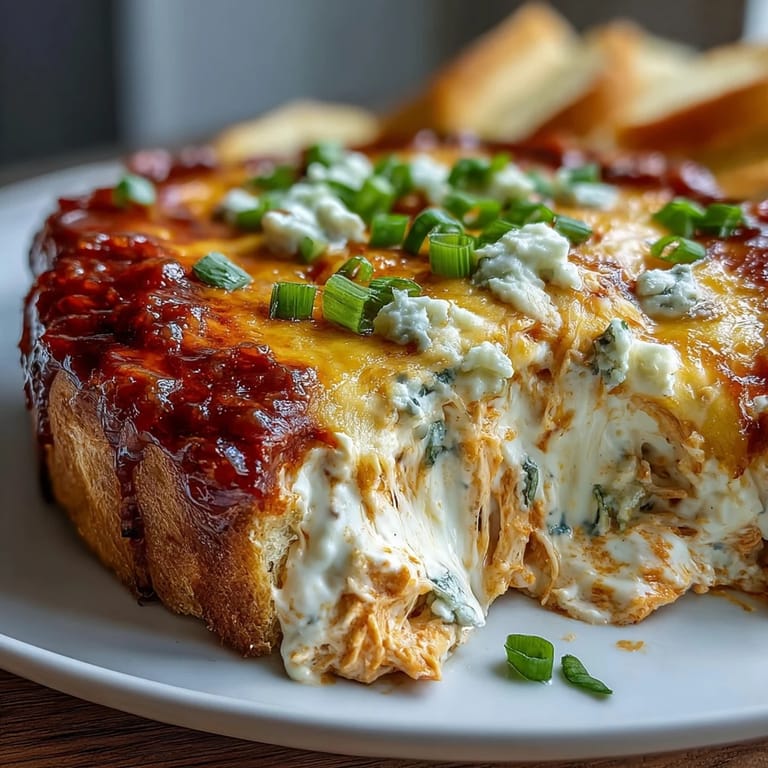 Serving Crock Pot Buffalo Chicken Dip in a bowl with celery sticks and tortilla chips.
