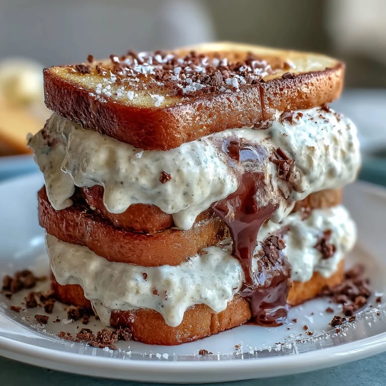 Indulgent ice cream sandwiches with smooth vanilla bean filling and deep cocoa-espresso cookies, capturing the essence of a classic coffeehouse treat.